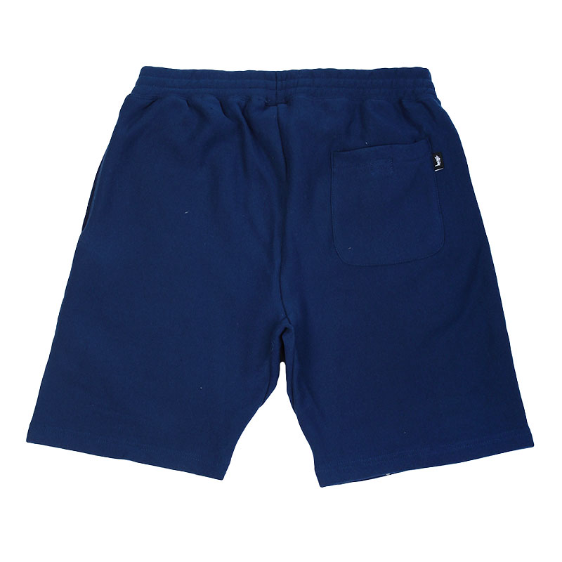 мужские синие шорты Stussy Stock Fleece Shorts 112178-navy - цена, описание, фото 2